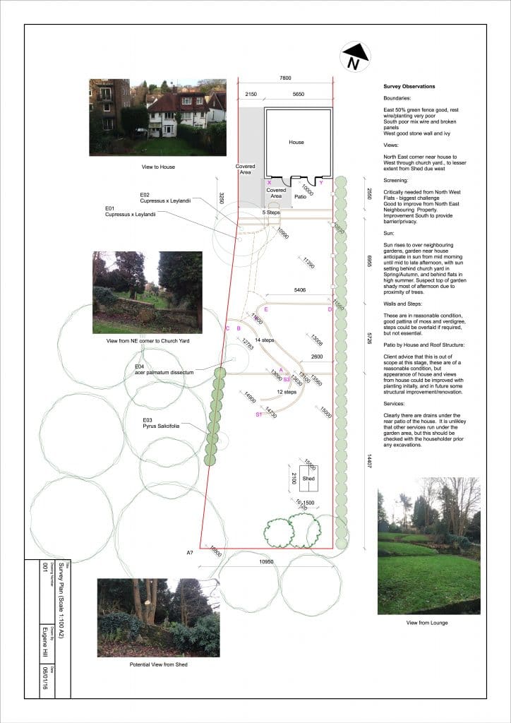 Survey of Dallaway Gardens, East Grinstead