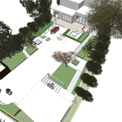 From High Level 3D garden design Sussex Kent